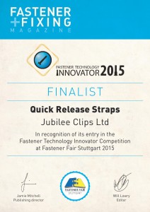 Innovator 2015 Certificate Jubilee Clips