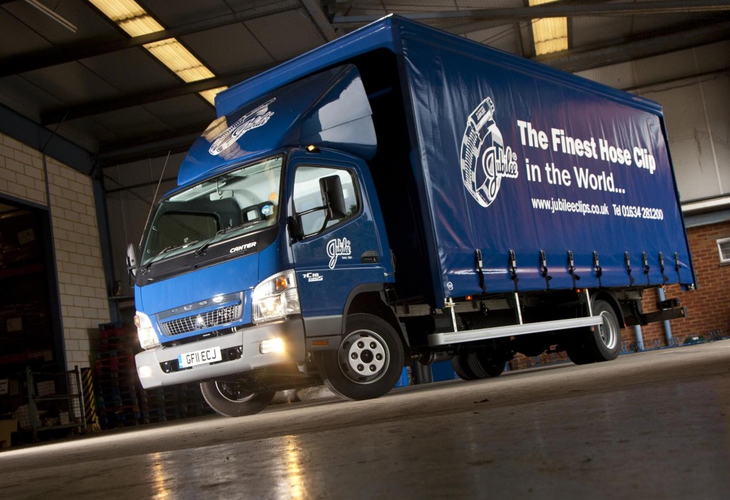 Jubilee<sup>®</sup> Clip founder fastens on to Fuso Canter